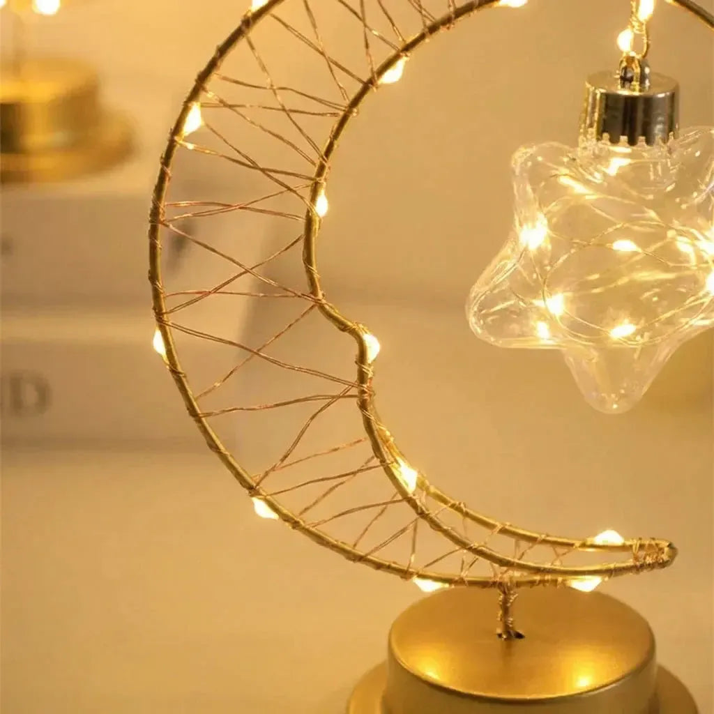 LED Tischlampe Monddesign mit verstellbaren Lichtmodi