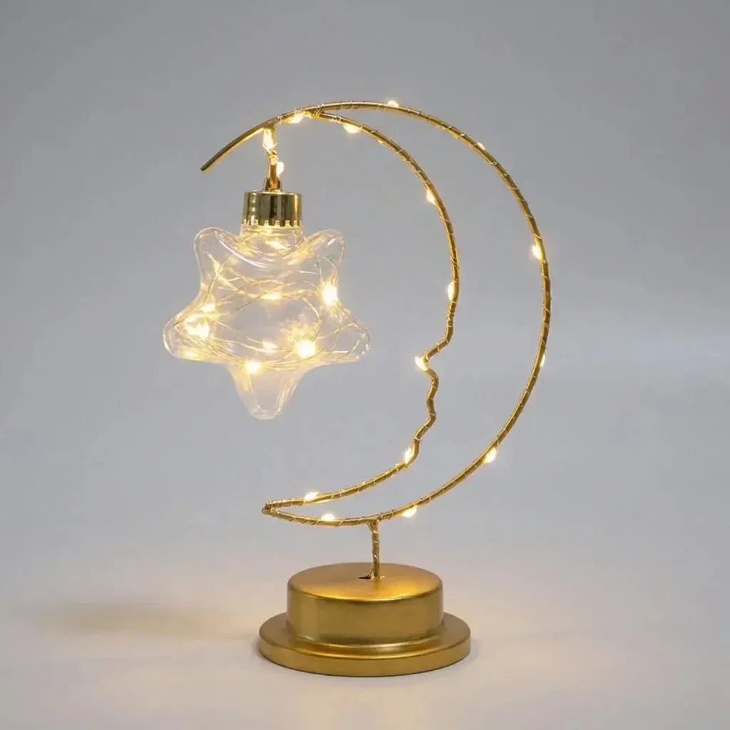 LED Tischlampe Monddesign mit verstellbaren Lichtmodi