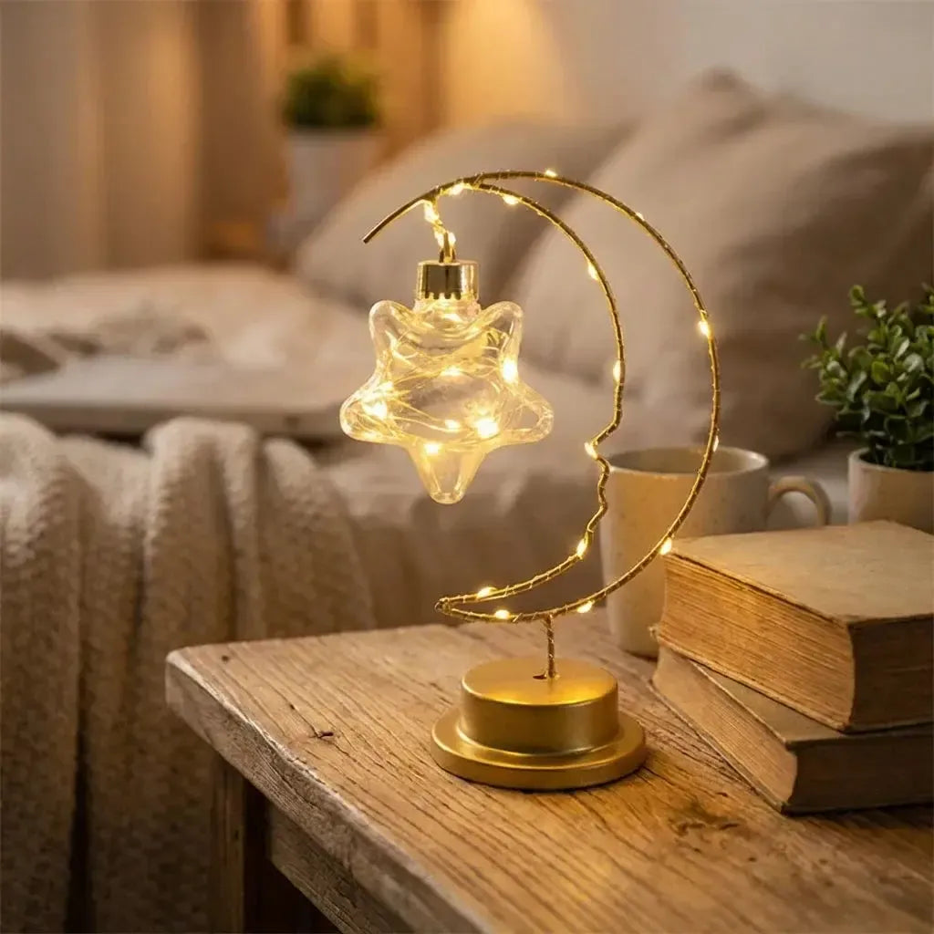 LED Tischlampe Monddesign mit verstellbaren Lichtmodi