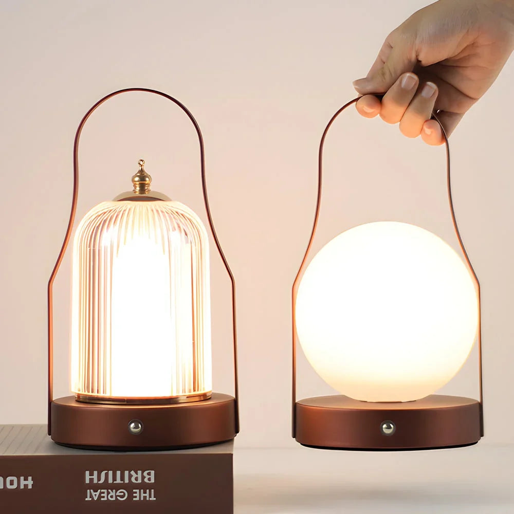 Tischlampe kabellos – USB aufladbar mit Touch-Steuerung
