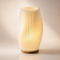 LED table lamp with sculptural texture and light-and-shadow effect