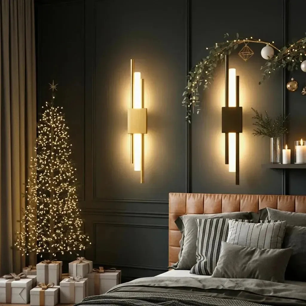 LED Wandleuchte Metall Acryl mit 3 Lichtfarben einstellbar