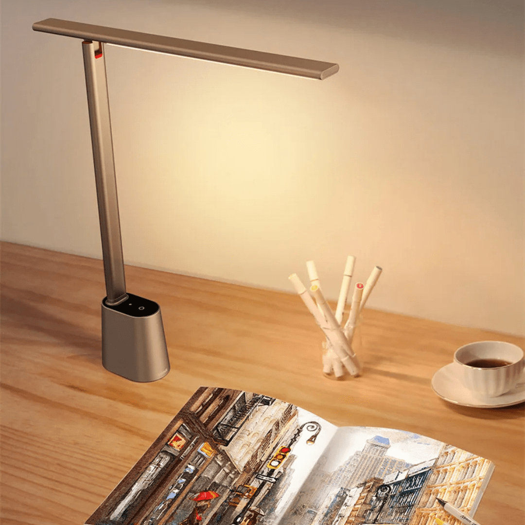 Faltbare LED-Schreibtischlampe dimmbar und kabellos