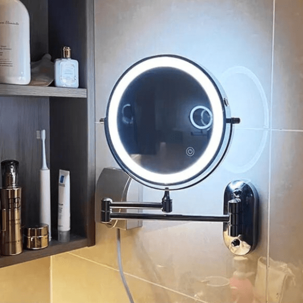 LED Kosmetikspiegel mit Vergrößerung und Beleuchtung