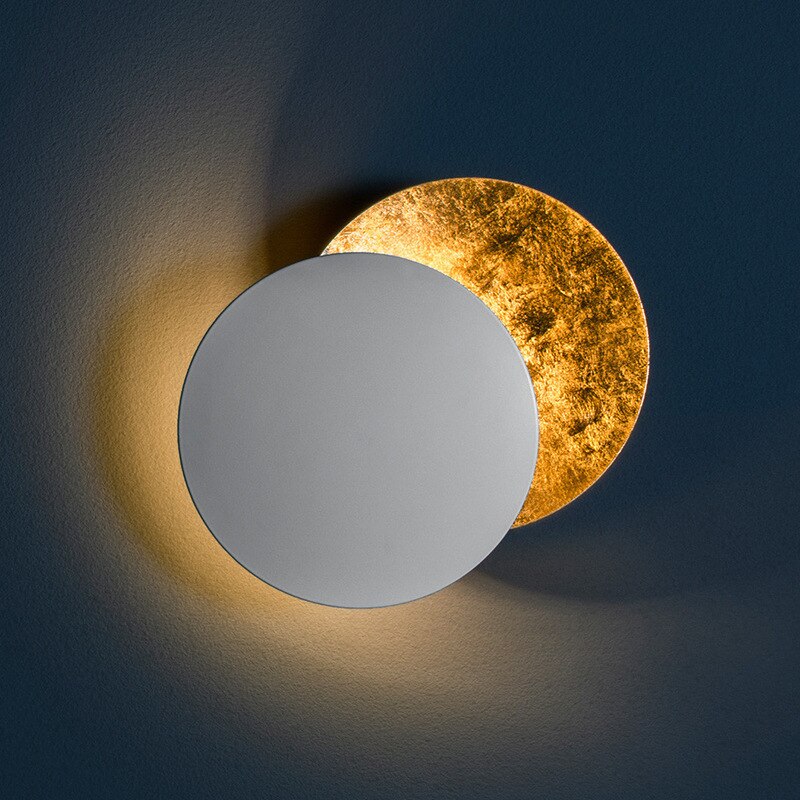 LED Wandlampe mit Mond- und Sonnenfinsternis-Design drehbar
