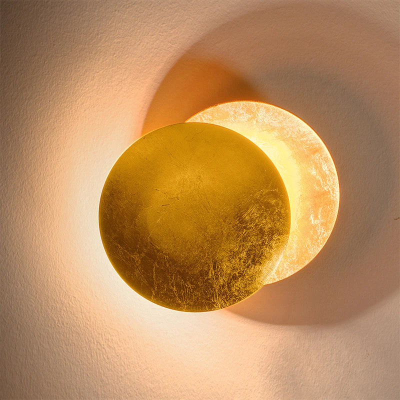LED Wandlampe mit Mond- und Sonnenfinsternis-Design drehbar