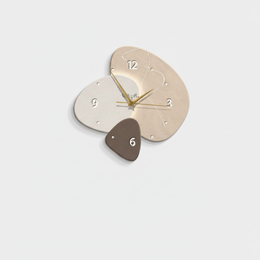 Lautlose Wanduhr im skandinavischen Design für ruhige Räume