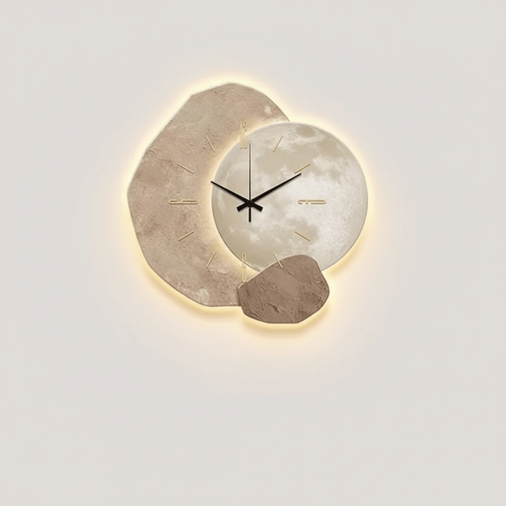 Lautlose Wanduhr im skandinavischen Design für ruhige Räume