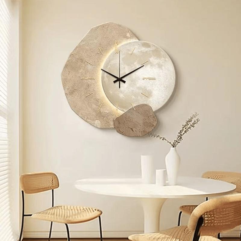 Lautlose Wanduhr im skandinavischen Design für ruhige Räume