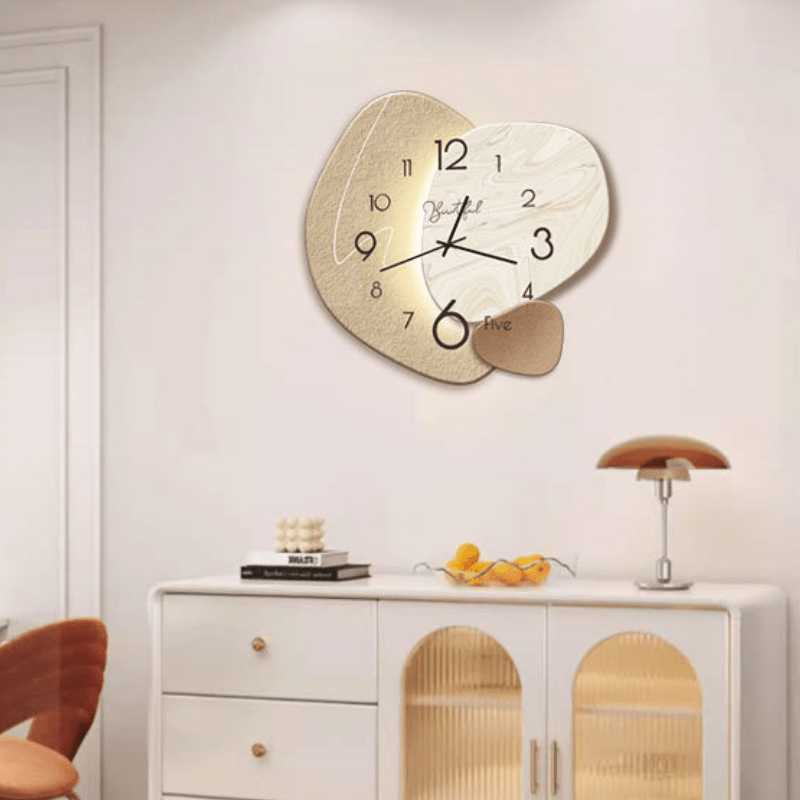 Lautlose Wanduhr im skandinavischen Design für ruhige Räume
