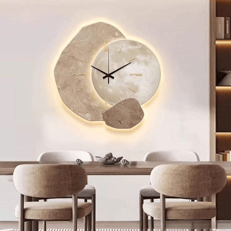 Lautlose Wanduhr im skandinavischen Design für ruhige Räume