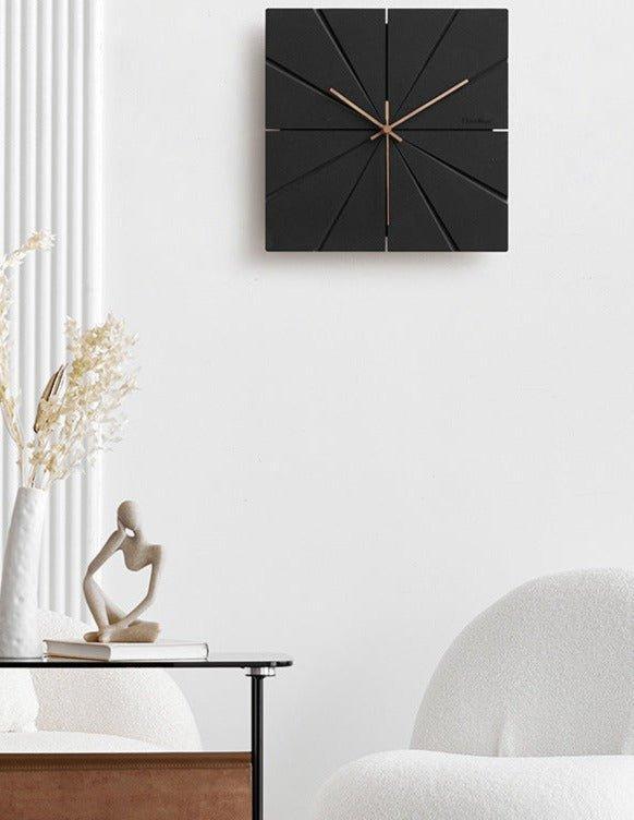 Lautlose Wanduhr mit minimalistischem Design für Wohnräume