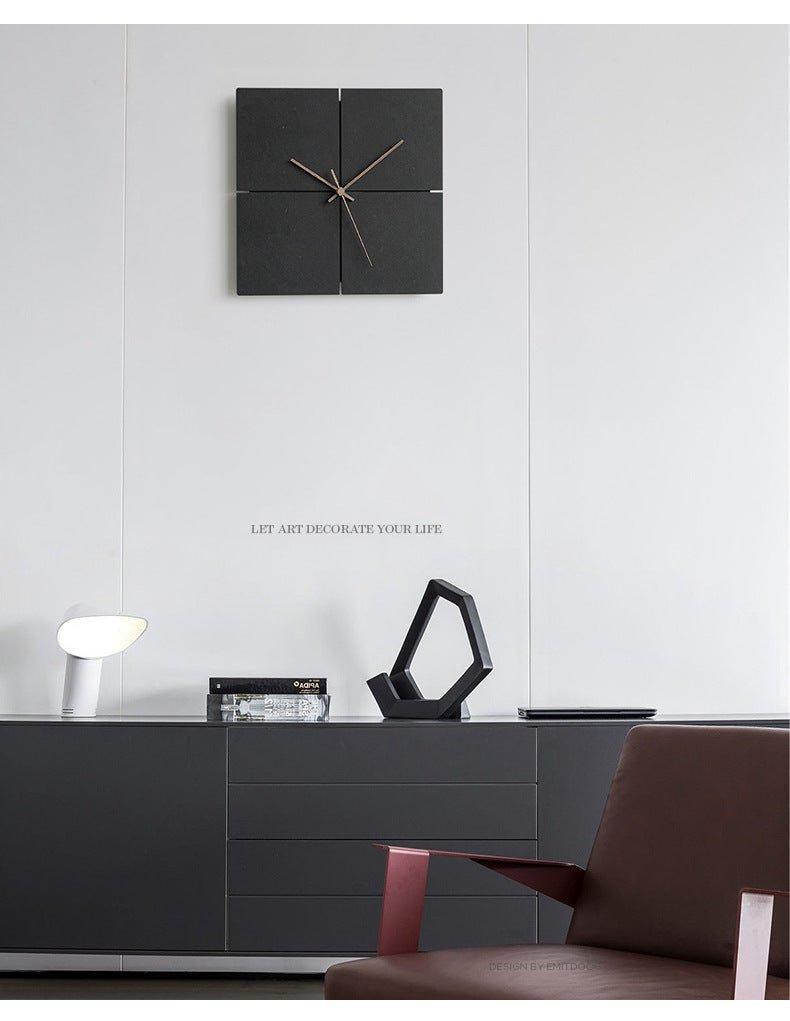 Lautlose Wanduhr mit minimalistischem Design für Wohnräume