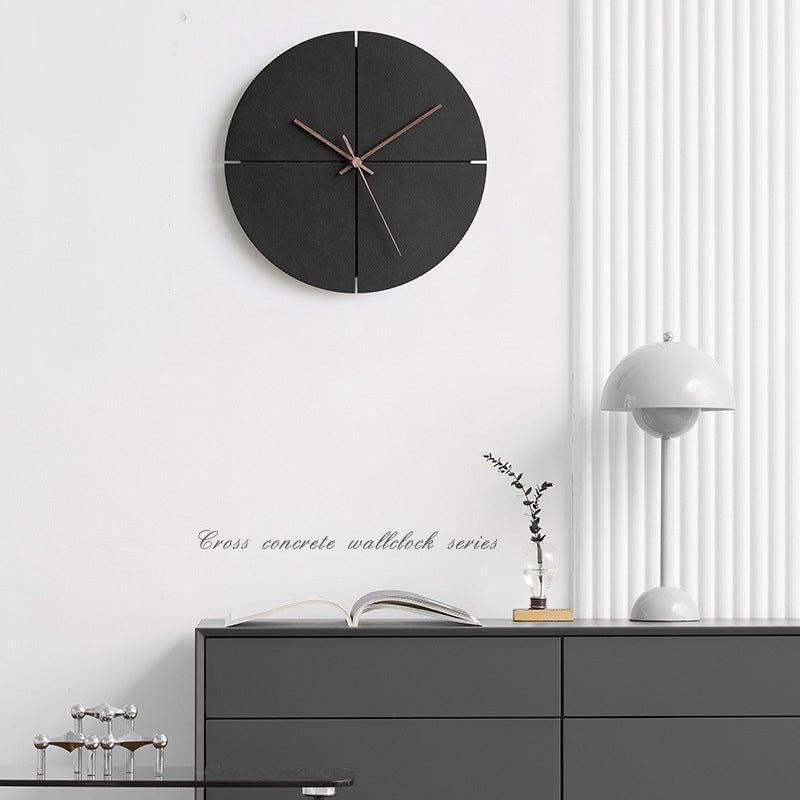 Lautlose Wanduhr mit minimalistischem Design für Wohnräume
