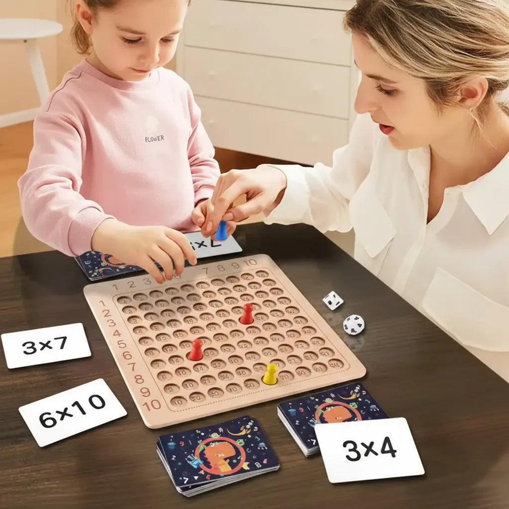 Lernspiel Multiplikation Holz – Spielerisch das Einmaleins verstehen product image 1