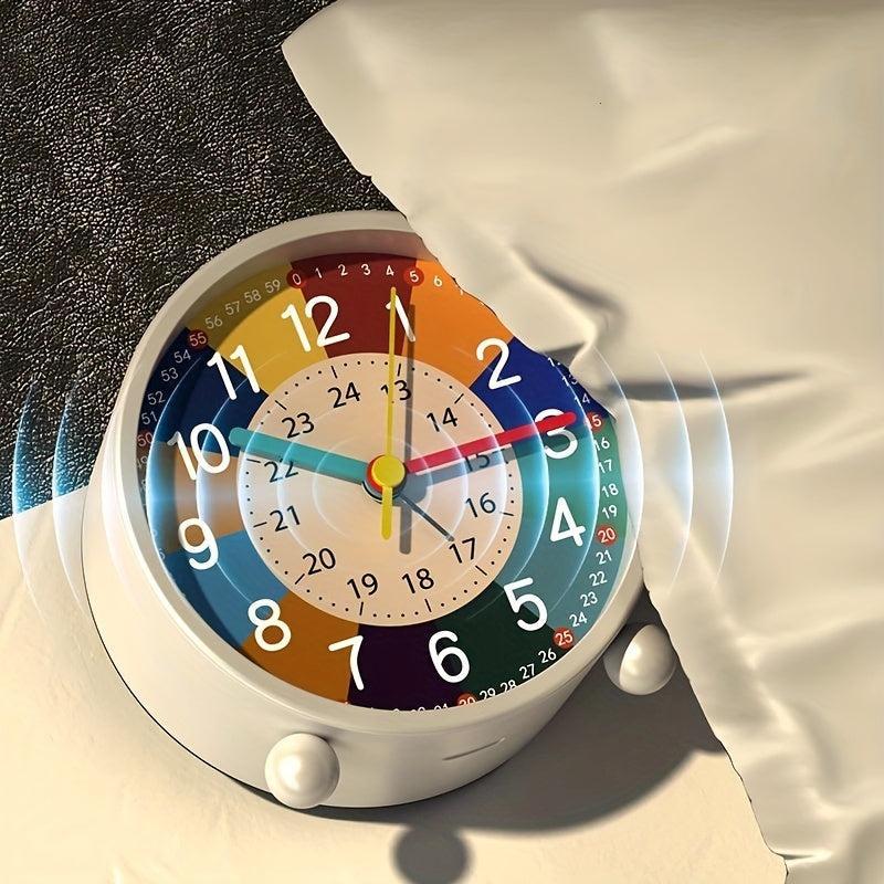 Learning clock for children – Colorful children's alarm clock with a silent movement