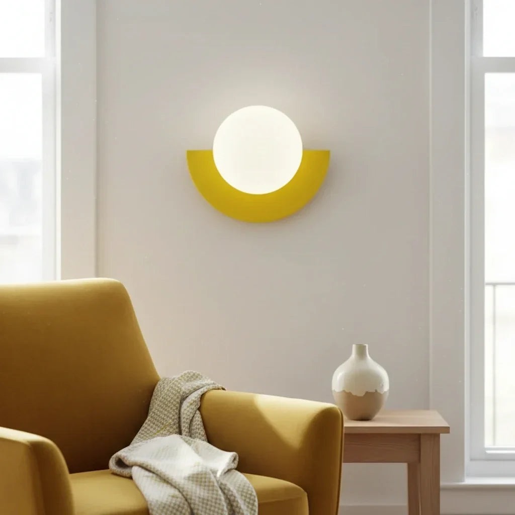 Minimalistische bunte Wandlampe – dekoratives Wandlicht