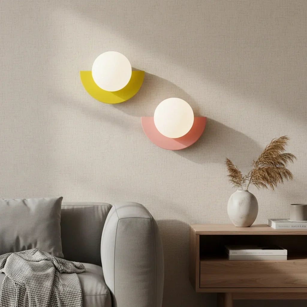 Minimalistische bunte Wandlampe – dekoratives Wandlicht