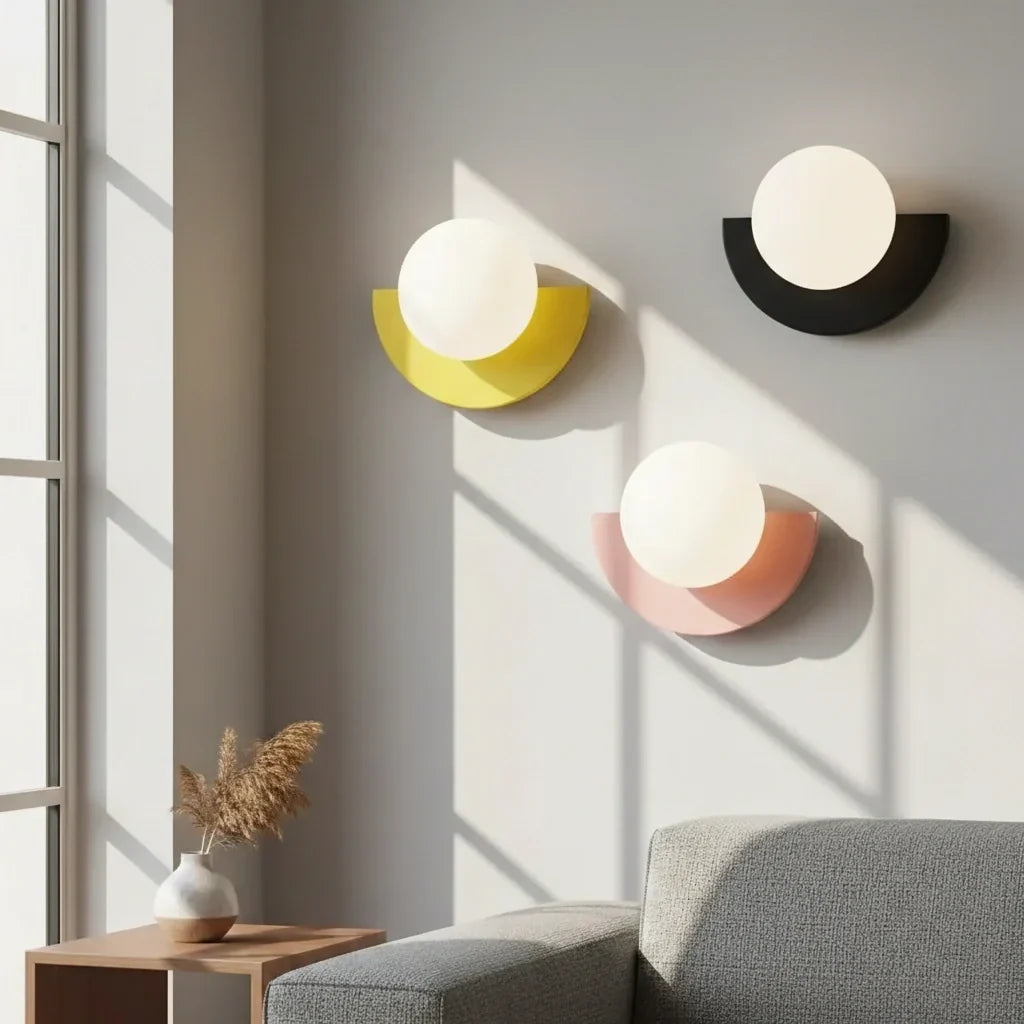 Minimalistische bunte Wandlampe – dekoratives Wandlicht