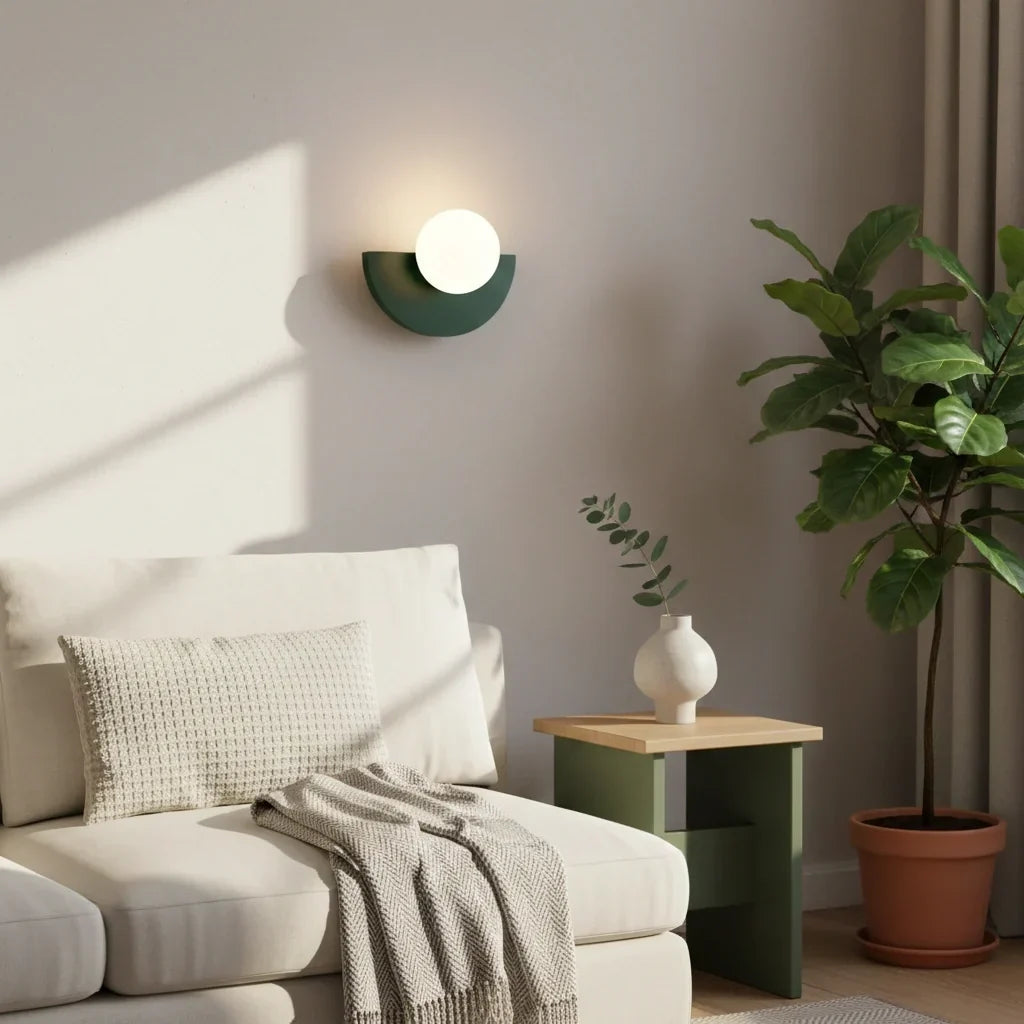 Minimalistische bunte Wandlampe – dekoratives Wandlicht