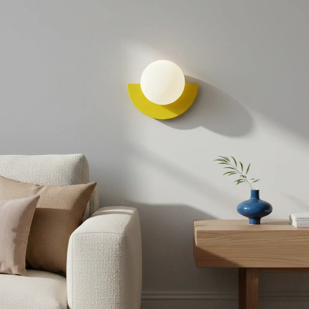Minimalistische bunte Wandlampe – dekoratives Wandlicht
