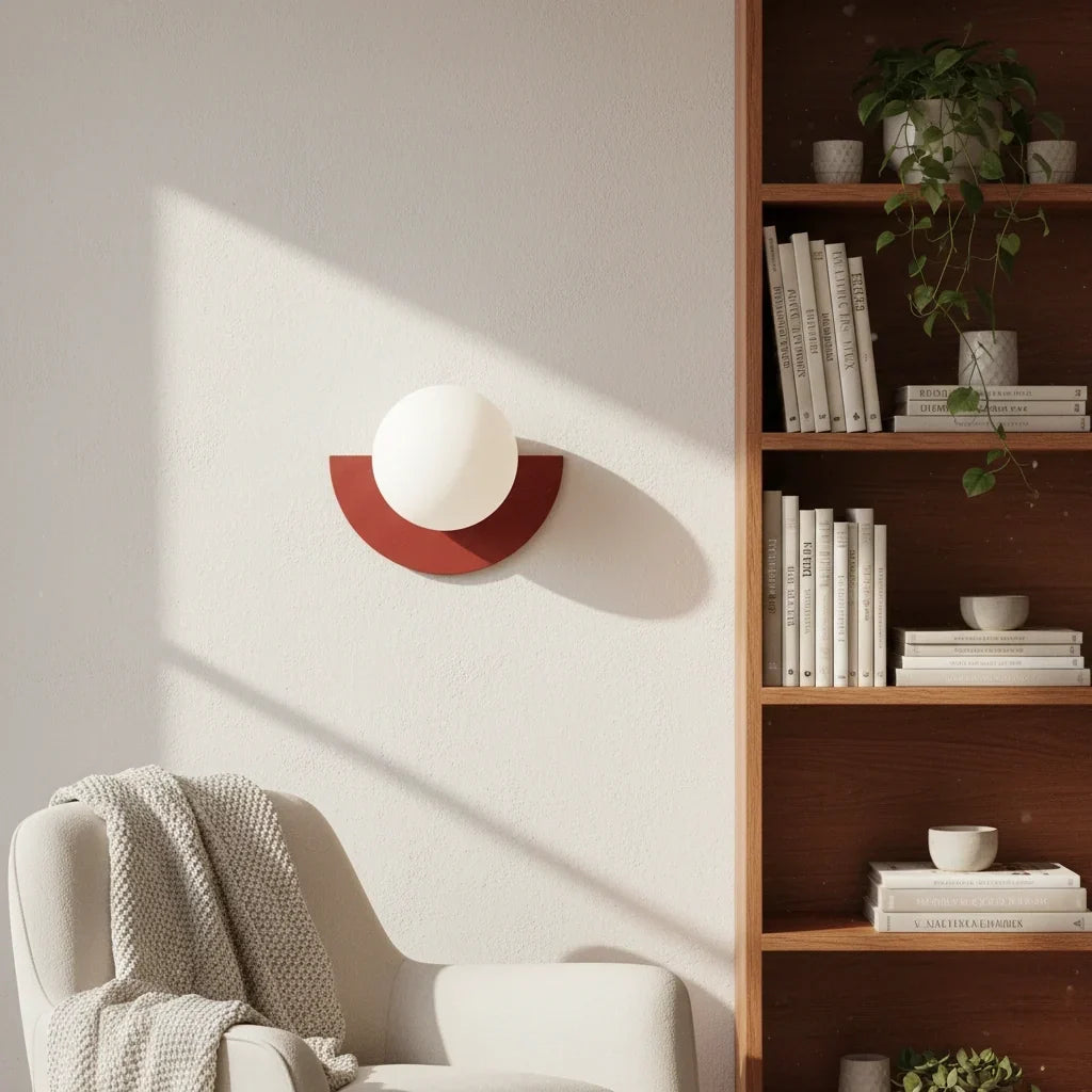 Minimalistische bunte Wandlampe – dekoratives Wandlicht