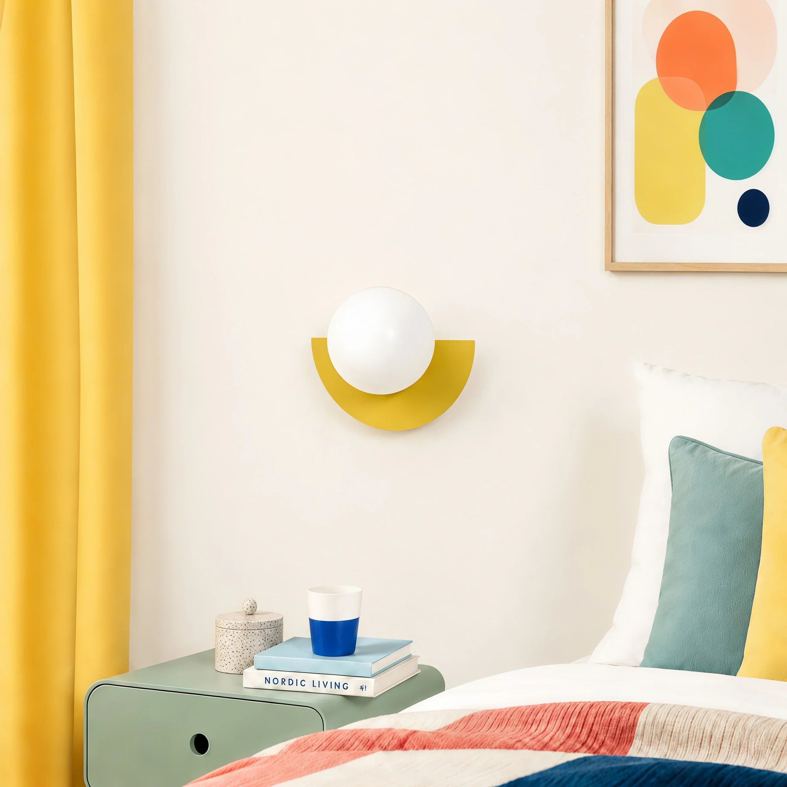 Minimalistische bunte Wandlampe – dekoratives Wandlicht