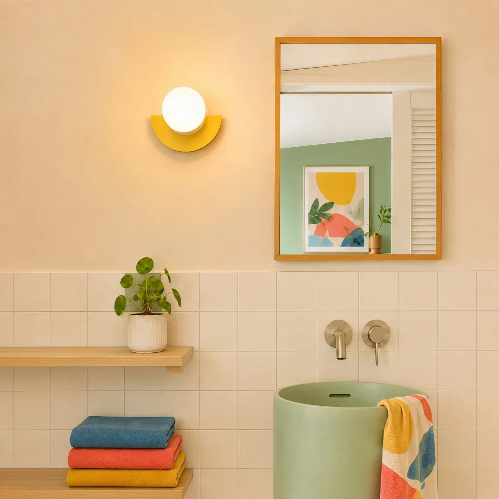 Minimalistische bunte Wandlampe – dekoratives Wandlicht