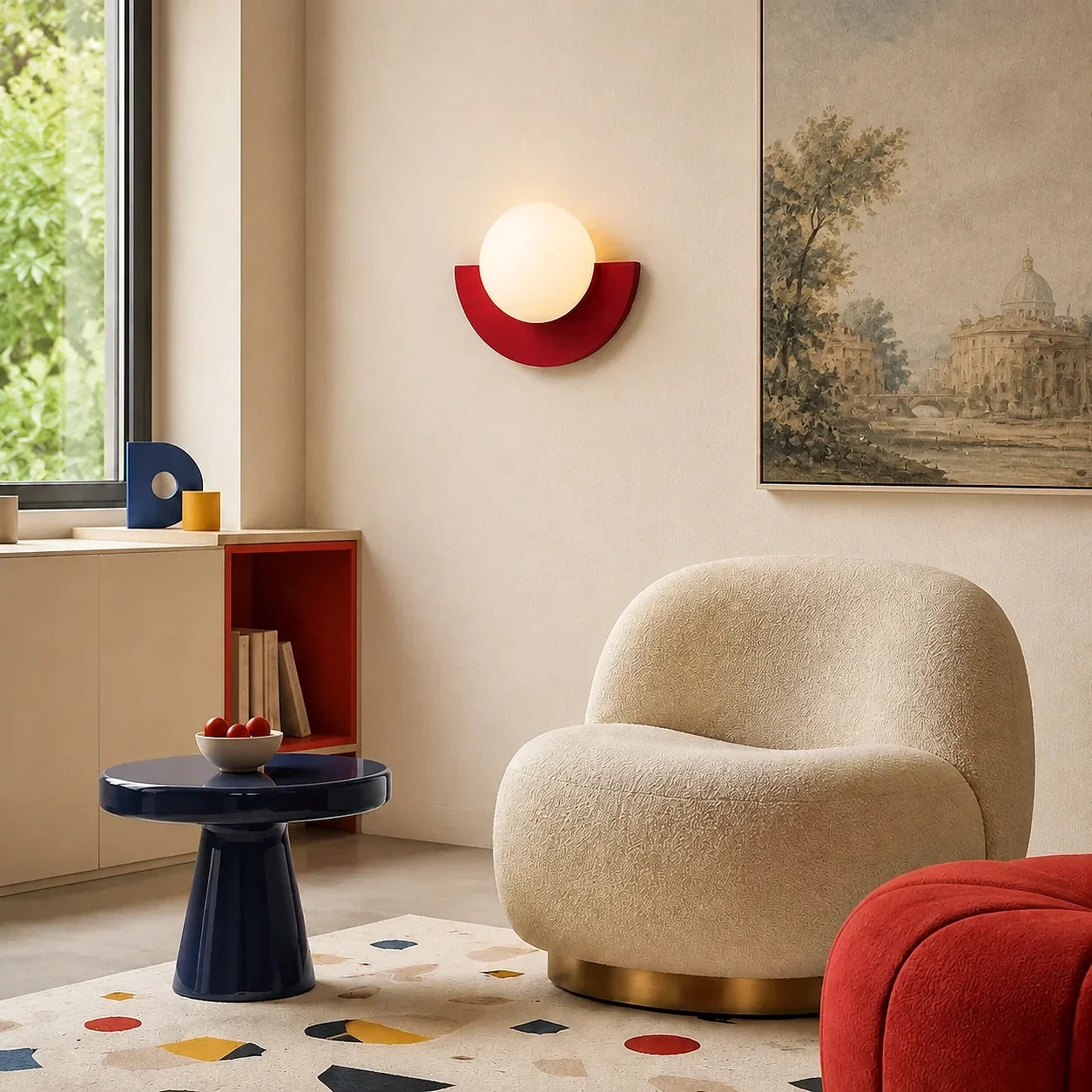 Minimalistische bunte Wandlampe – dekoratives Wandlicht