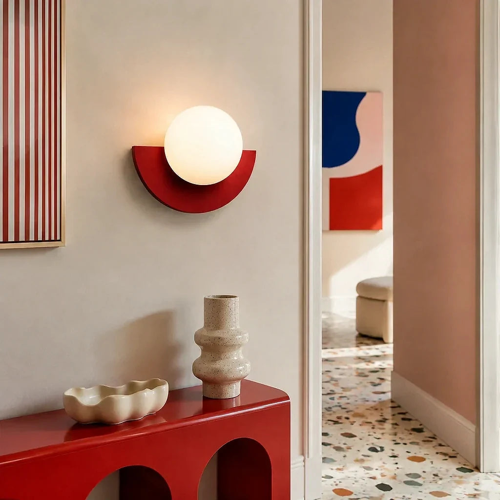Minimalistische bunte Wandlampe – dekoratives Wandlicht