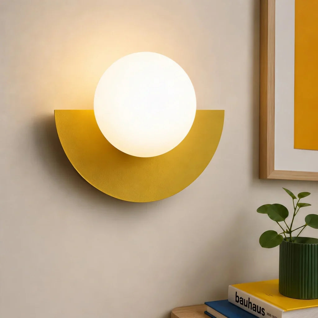 Minimalistische bunte Wandlampe – dekoratives Wandlicht