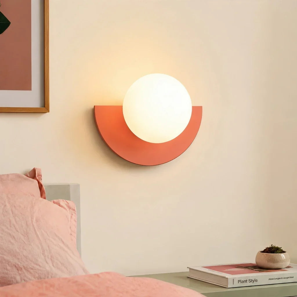 Minimalistische bunte Wandlampe – dekoratives Wandlicht