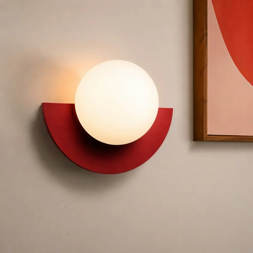 Minimalistische bunte Wandlampe – dekoratives Wandlicht