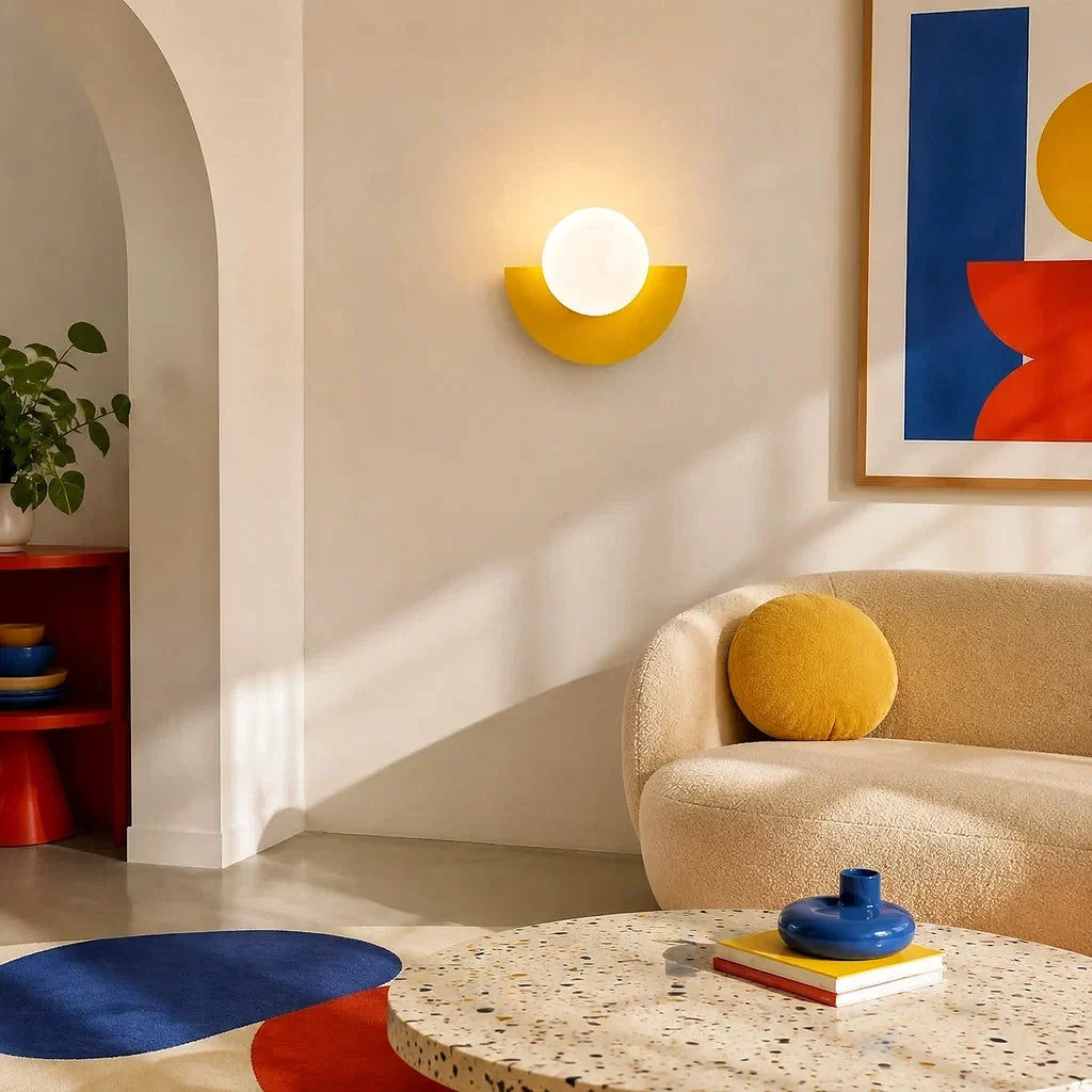 Minimalistische bunte Wandlampe – dekoratives Wandlicht