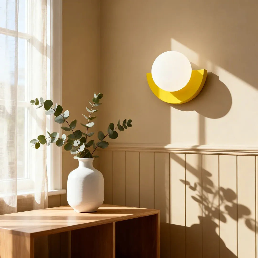 Minimalistische bunte Wandlampe – dekoratives Wandlicht