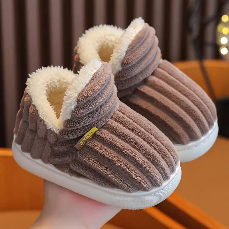 Warme Unisex Winterpantoffeln mit Plüschfutter für die ganze Familie