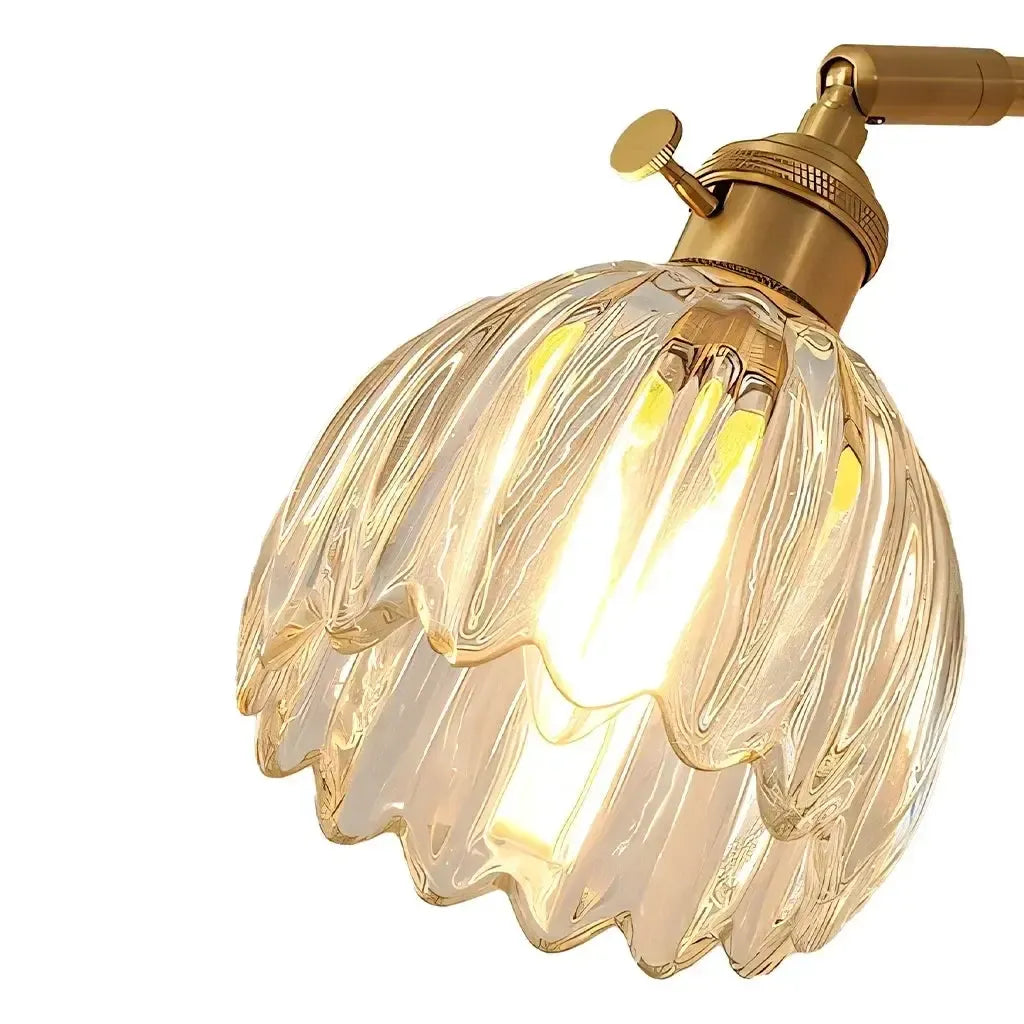 Lotus Glas Wandleuchte – dekoratives Wandlicht im Blütendesign