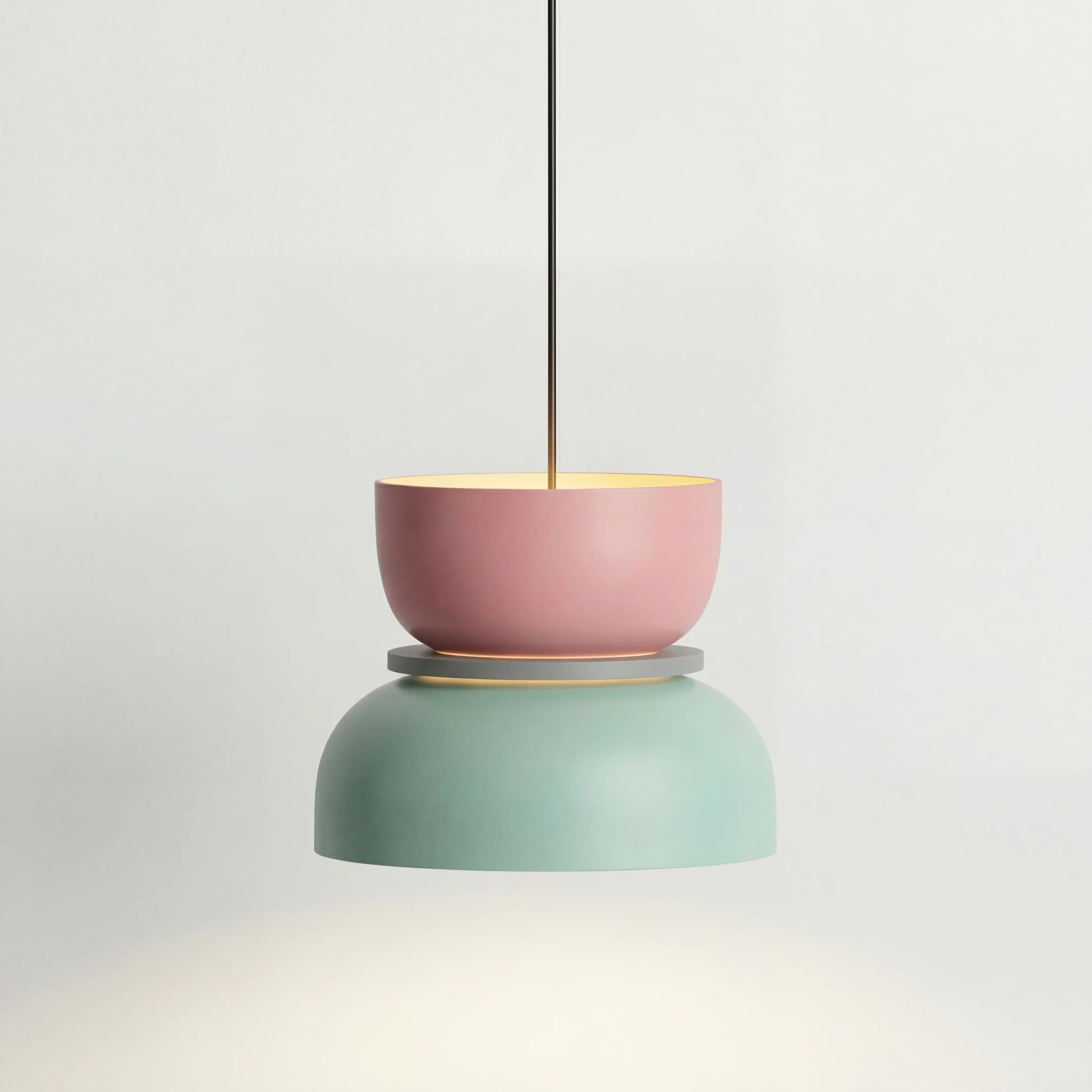 Nordische Pendelleuchte mit Farbblock-Design für moderne Räume