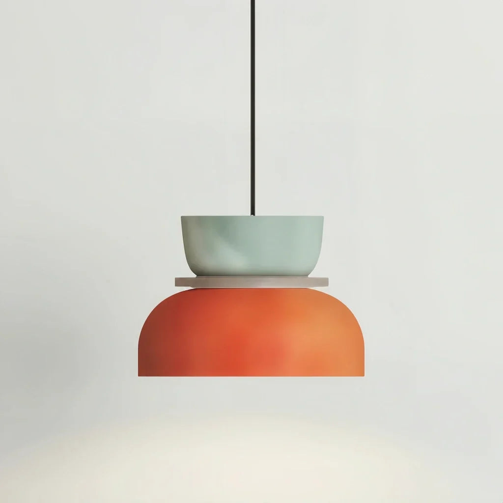 Nordische Pendelleuchte mit Farbblock-Design für moderne Räume