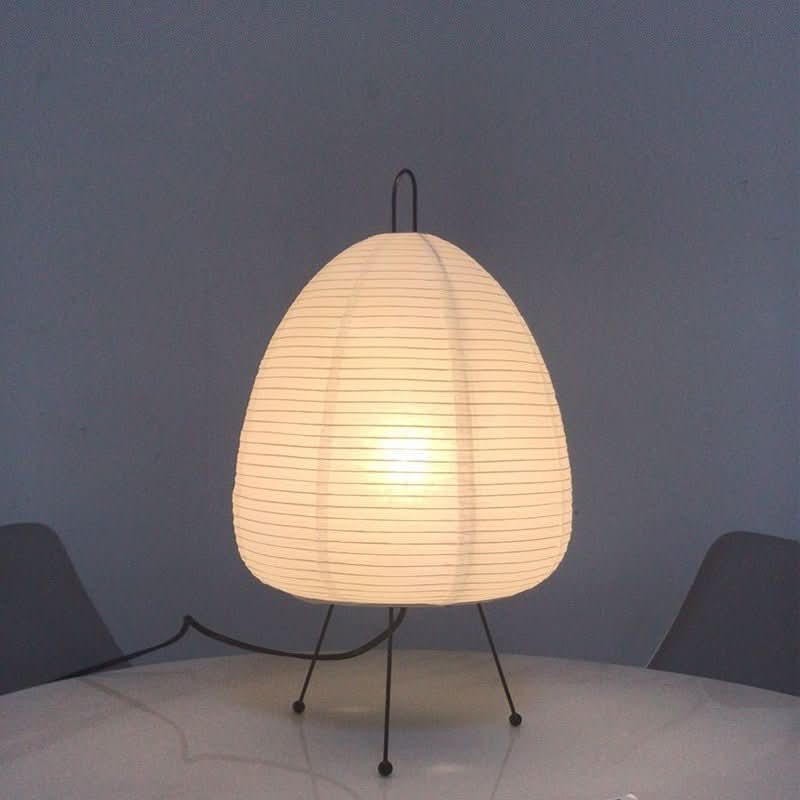 Rice paper table lamp Japanese design – Warm, diffused light