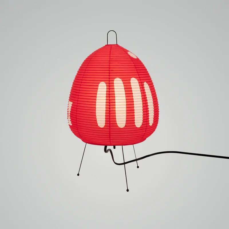 Reispapier Tischlampe Japanisches Design – Warmes diffuses Licht