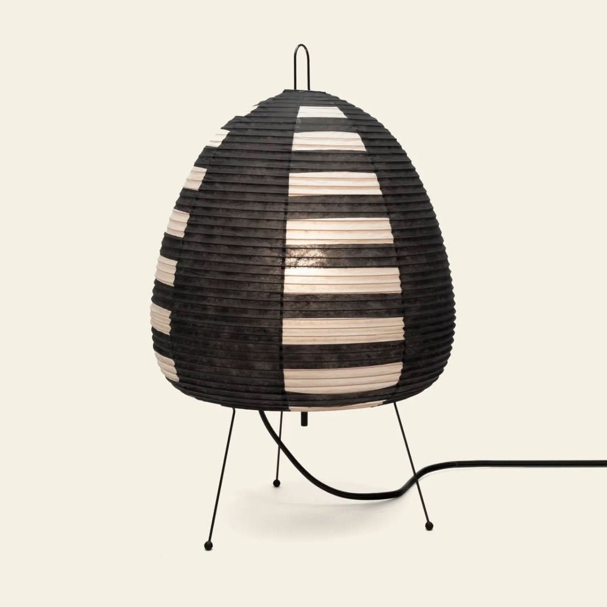 Reispapier Tischlampe Japanisches Design – Warmes diffuses Licht