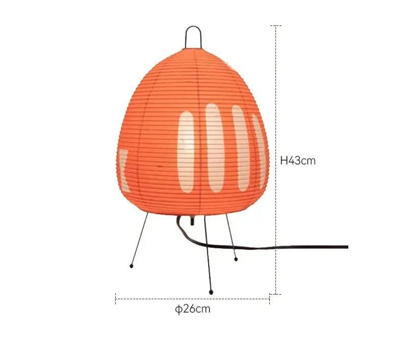 Rice paper table lamp Japanese design – Warm, diffused light