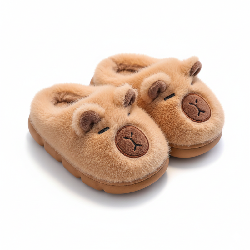 Kinder-Hausschuhe mit Fleece-Futter und Antirutschsohle