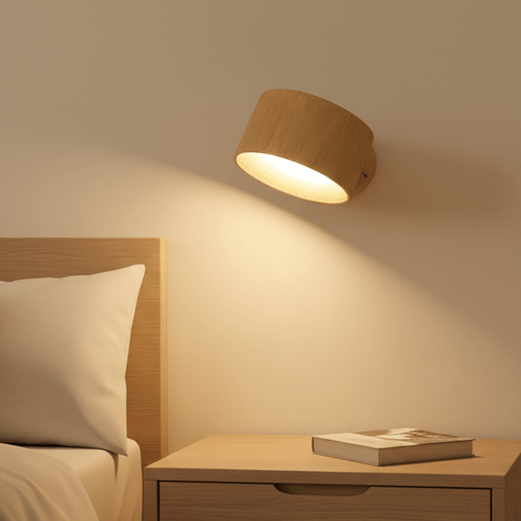 Kabellose LED-Wandleuchte mit drehbarem Kopf und USB-C