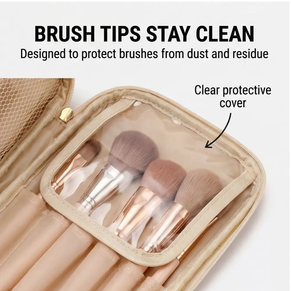 Flach aufklappbare Kosmetiktasche – Pinselschutz, 25+ Produkte product image 9