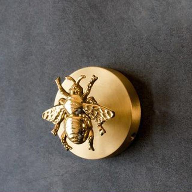 Messing-Wandhaken mit Tierkopf – dekorativer Kleiderhaken mit Gold-Finish