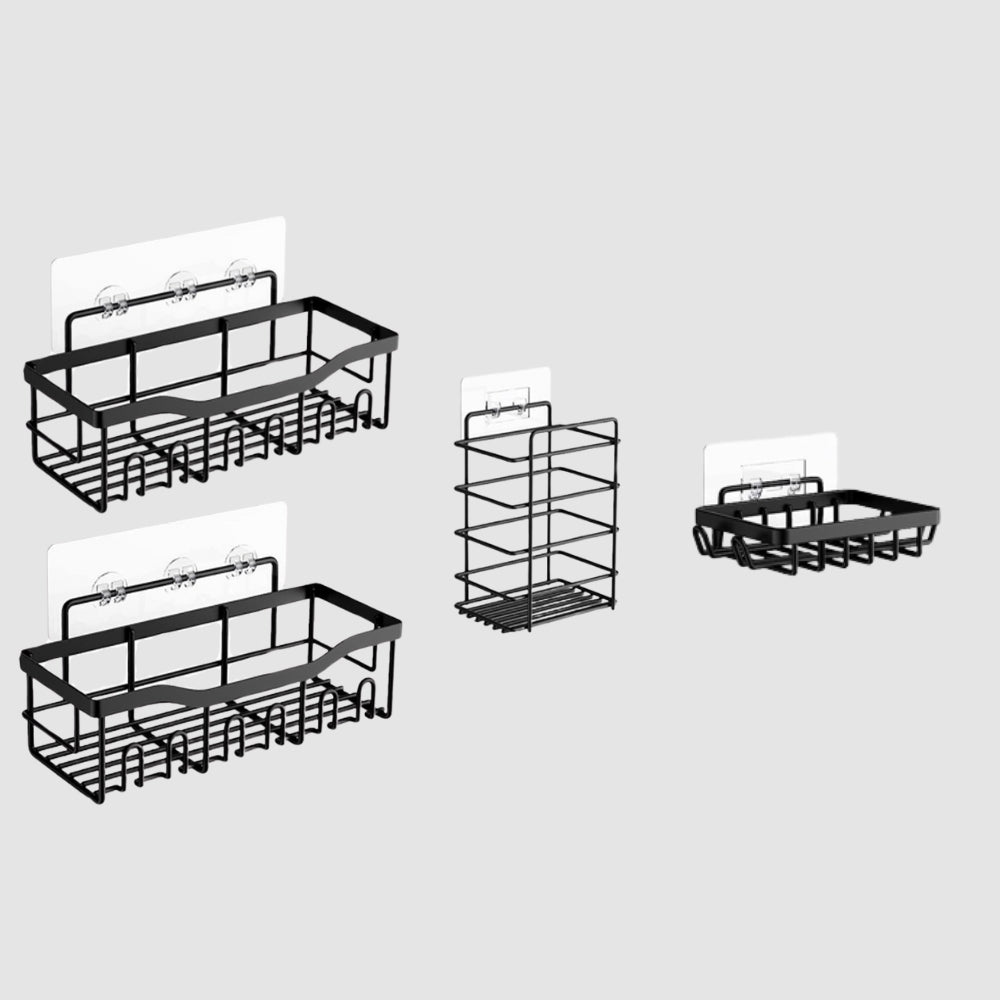 Metall Wandregal Set – Modernes Gitter-Design für Wand und Bad
