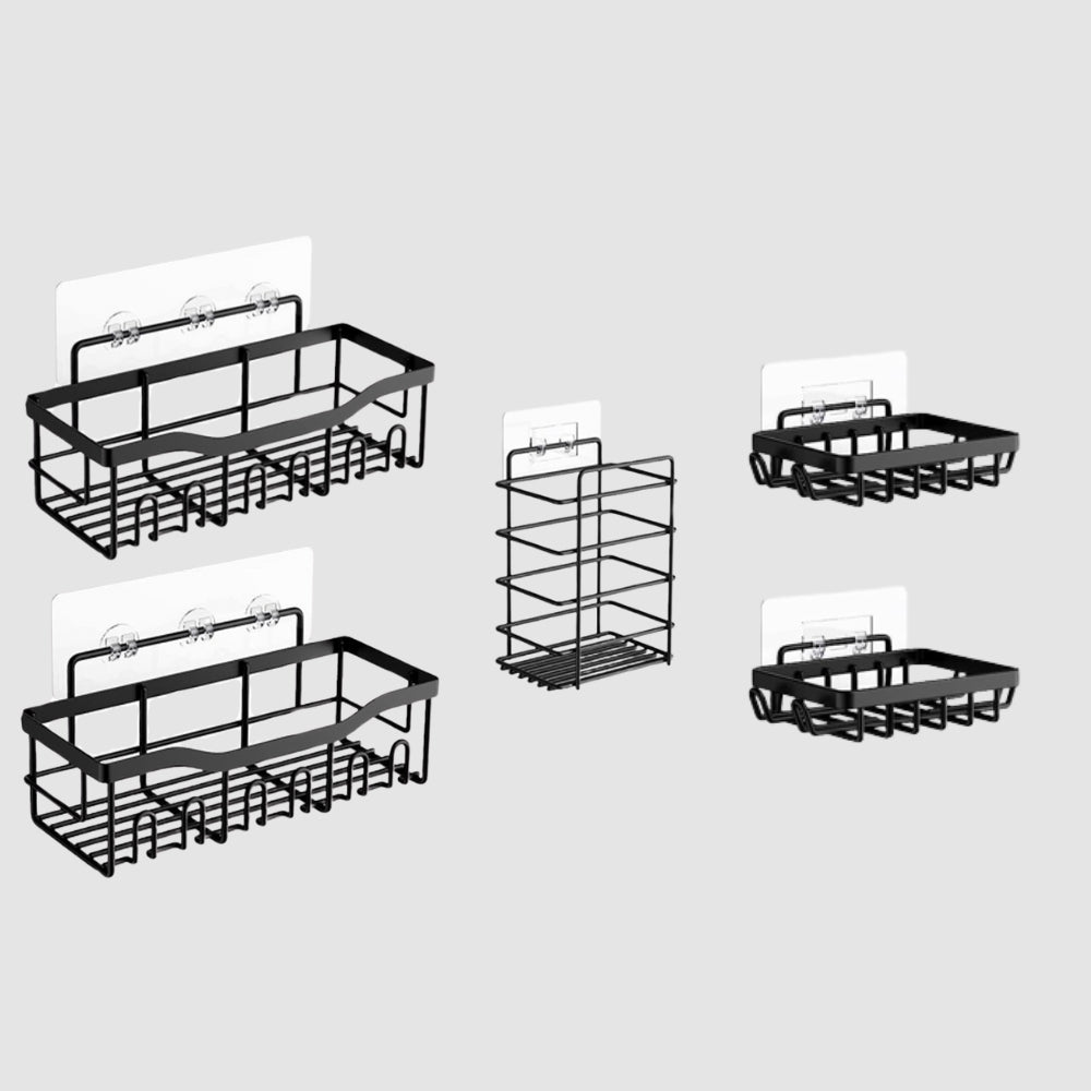 Metall Wandregal Set – Modernes Gitter-Design für Wand und Bad