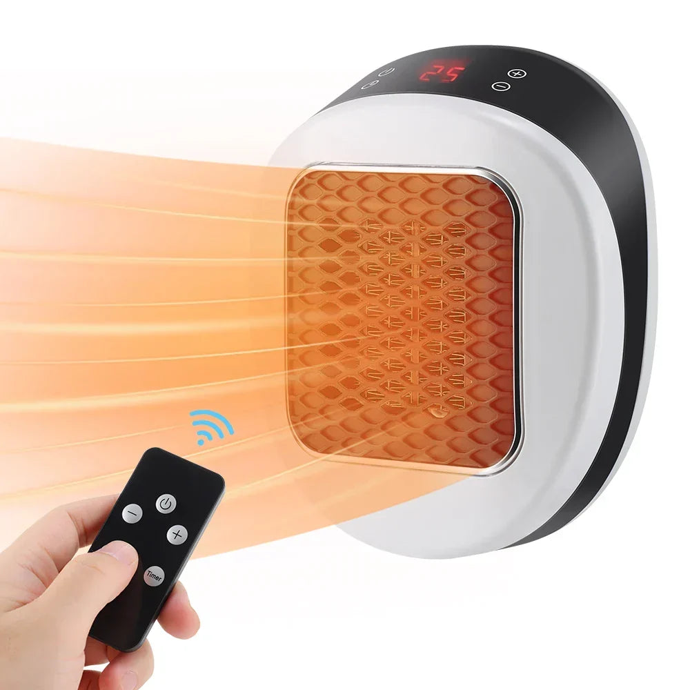 Steckdosenheizung mit PTC-Keramik und Fernbedienung
